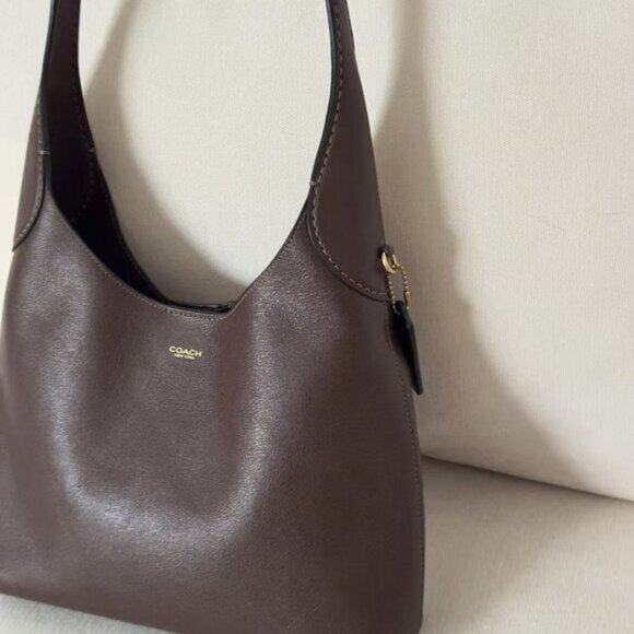 Coach Brooklyn Shoulder Bag 28 – Brass/Maple | NWT with Dust Bag - Picture 3 of 5